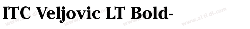 ITC Veljovic LT Bold字体转换